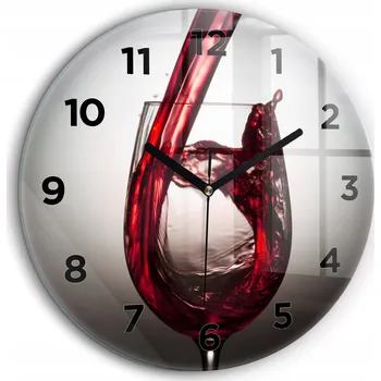 Hodiny Nástěnné hodiny Wallfluent červené 60 cm