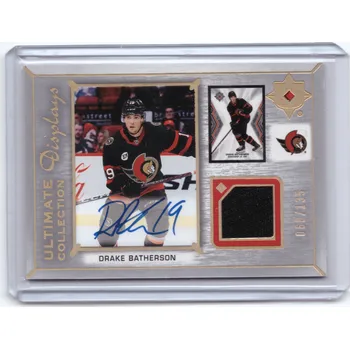Sběratelská karetní hra 2021-22 UD Ultimate DRAKE BATHERSON Collection Displays Auto Jersey Podpis Limit 135