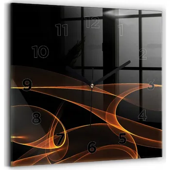 Hodiny Nástěnné hodiny Wallfluent černé 30 cm