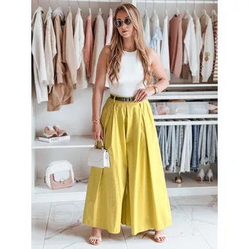 Dámská sukně Sukně-kalhoty s páskem FLOWES UY2587 Barva: Žlutá, Velikost: ONE SIZE