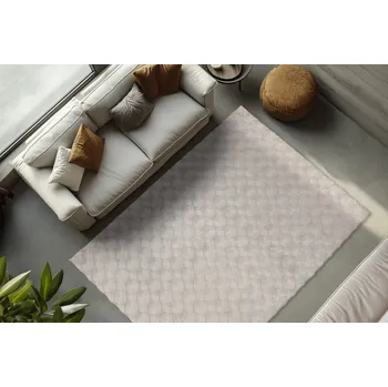 Koberec Kusový koberec Diamond Cut 800 grey - Kruh 200 cm průměr - doprava zdarma