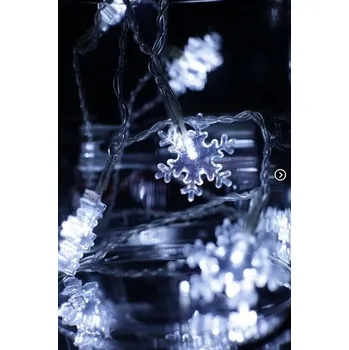 Vánoční dekorace Vánoční osvětlení na stromeček Bulinex sněhová vločka pro 10 lampiček