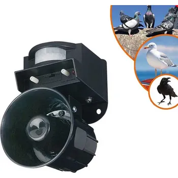 Odpuzovač zvířat Zvukový plašič ptáků s imitací dravců - odpuzovač ptáků | Deminas