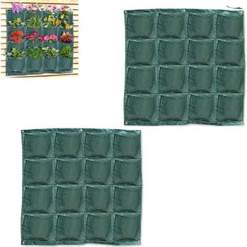 Květináč Deminas DVOJBALENÍ - Závěsný textilní květináč na zeď - 16 květináč