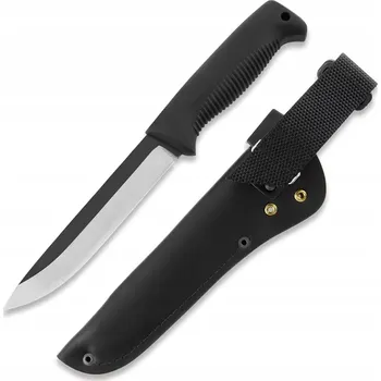 Nůž Peltonen Knives M95 Ranger 80CrV2 Černá rukojeť TPE Kožené Pouzdro