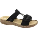 RIEKER Dámské černé pantofle V2839-00-355 Velikost 40