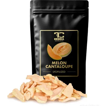 Sušené ovoce DEDRA ŠŤAVNATÝ MELOUN CANTALOUPE - lyofilizované plátky, ovoce sušené mrazem, 50 g