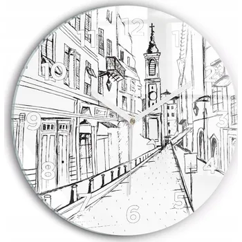 Hodiny Nástěnné hodiny Wallfluente černé 30 cm