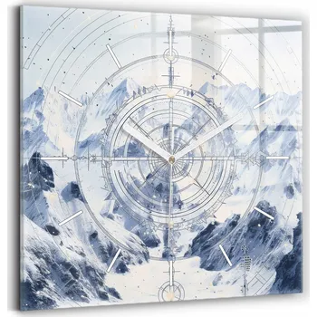 Hodiny Nástěnné hodiny Wallfluent bílé 30 cm