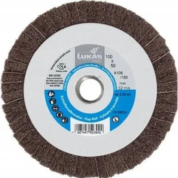 Brusný kotouč Lamelový hrncový brusný kotouč s netkanou textilií 100x50mm M14 P80 LWM Lukas