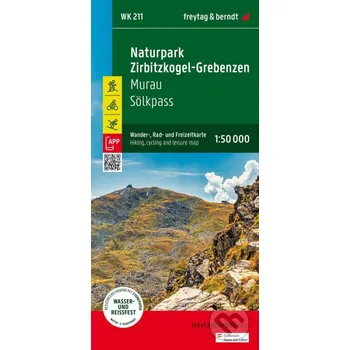 Záložka Přírodní park Zirbitzkogel-Grebenzen 1:50 000 / turistická a cykloturistická mapa - freytag&berndt freytag&berndt