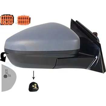 Auto zrcátko Vnější zpětné zrcátko VAN WEZEL 3729828