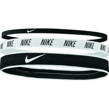 Sportovní čelenka Čelenka NIKE-MW HEADBANDS 3PK B Černá