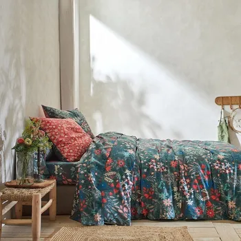 Povlečení Blancheporte Povlečení Flore s potiskem květin, bavlna Velikost: napínací prostěradlo 90x190 cm