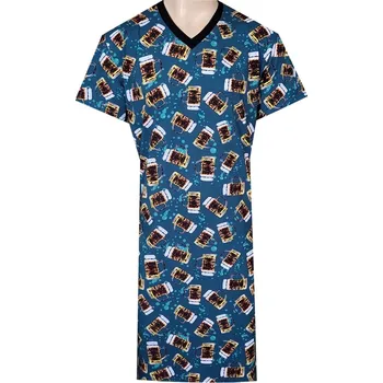 Pánská noční košile Pánská Noční Košile FOLTÝN NK396 Velikost: 3XL, Materiál: Krátký rukáv