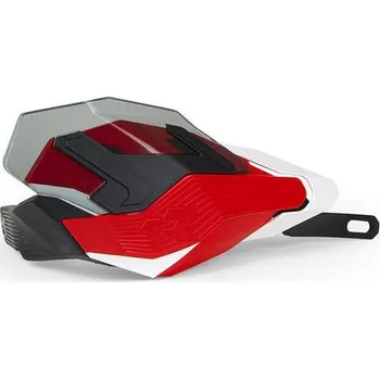 Chránič ruky pro motocykl Kryty páček HP3 ADVENTURE, RTECH (červená/bílá, bez montážní sady)