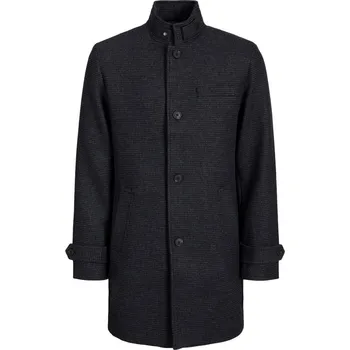Pánská casual bunda Jack and Jones Melton Overcoat Drk Gry Mel M
