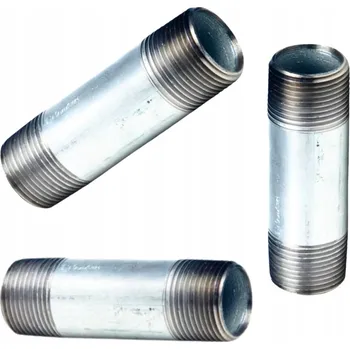 Vodovodní potrubí TRUBKA ZÁVITOVÁ POZINKOVANÁ POZINK 1" 120 mm ( 12 cm ) OCELOVÁ