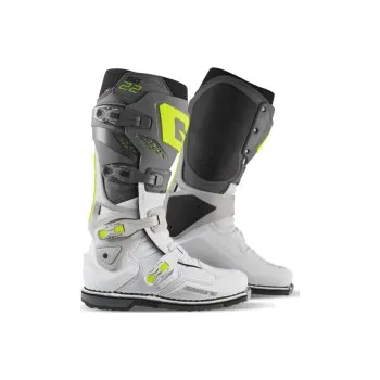 Moto obuv Mx Boty Gaerne SG22 Boots Anthracite White Grey 24, Velikost 46