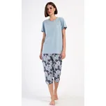 Dámské pyžamo kapri Agnes - šedá - 1XL