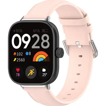 Ostatní příslušenství k chytrým hodinkám VSECHNONAMOBIL 104708 LEATHER Kožený řemínek pro Xiaomi Redmi Watch 5 světle růžový
