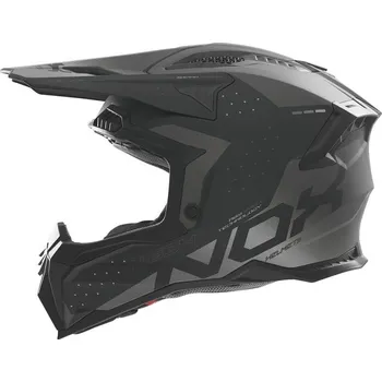 Helma na motorku Přilba N634, NOX (černá matná,stříbrná) 2025 L