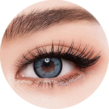 Karnevalový doplněk imago Kontaktní čočky - Šedá - nedioptrické roční (2 čočky)