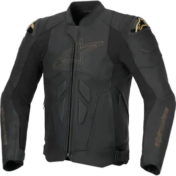 Moto bunda Bunda DUSK, ALPINESTARS (černá/laserovaná kůže) 2026 60