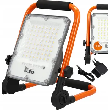 LED reflektor Smartled 30 W, neutrální bílá, IP65, přenosný, s akumulátorem