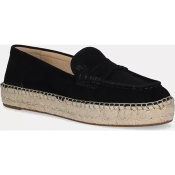 Dámské polobotky Semišové espadrilky Lauren Ralph Lauren Luize Loafer 802953958003.001 černá 99X, EUR 40