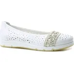 RIEKER L3062-80 white, dámské baleríny vel.40
