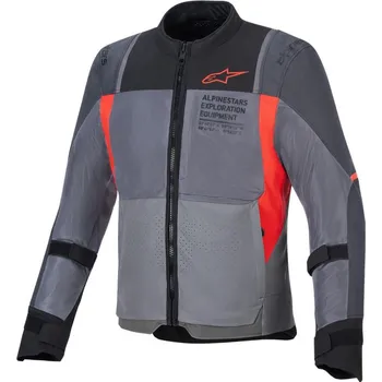 Moto bunda Bunda ST-2 AIR, ALPINESTARS (šedá/tmavě šedá/červená) 2026 L