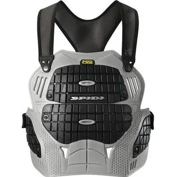 Motocyklový chránič hrudi a pátěře Chránič hrudi THORAX, SPIDI (černý/šedý, vel. UNI)