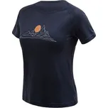 SENSOR MERINO BLEND MOON - dámské triko kr.rukáv Barva: Modrá, Velikost: M