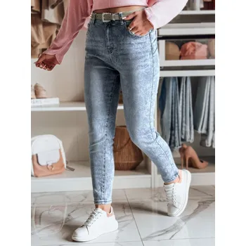 Dámské džíny Dámské džíny slim fit s páskem BOTANIDA UY2448 Barva: Nebeská, Velikost: XL