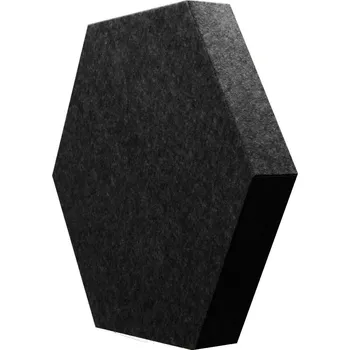Mega Acoustic HexaPET 5 cm Black Absorpční penový panel