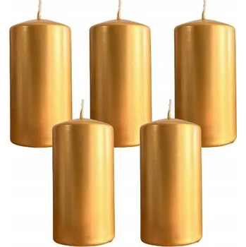 Svíčka Tradiční parafínová svíčka bez vůně Pom Pom Candles 5 ks