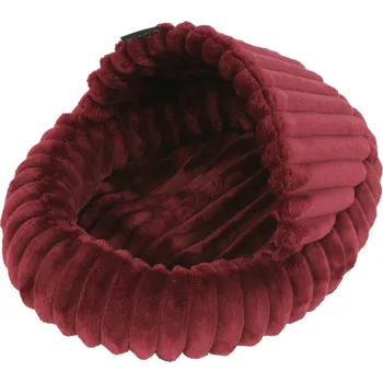 Pelíšek pro psa Pelíšek hlodavci Papuče Stripe 36x43 cm vínová