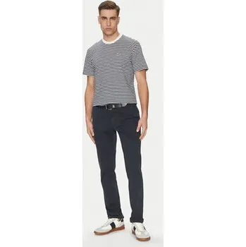 Pánská móda Lacoste T-Shirt TH9749 Tmavomodrá Regular Fit 8