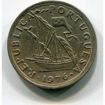 PORTUGALSKO. 2,50 escudos 1976.
