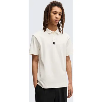 Pánské tričko Pánské polo tričko HUGO Deabono_D 50517638 krémové Velikost: S