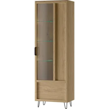 Vinotéka Vitrína Limbo 11 65 cm z masivu s LED osvětlením dub Artisan