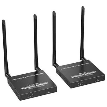 Video kabel XtendLan bezdrátový HDMI přenos do 4k,60Hz, dosah 50m, s IR přenosem ovládání, vysílač+přijímač