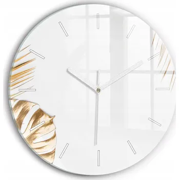 Hodiny Nástěnné hodiny Wallfluente žluté 30 cm