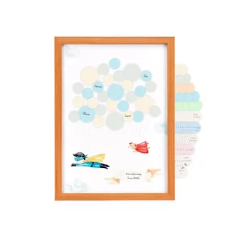 Party dekorace Personalizovaná kniha hostů A3 "Chlapec a pes" Nápady na dárky ke křtu I Narození I Miminko a