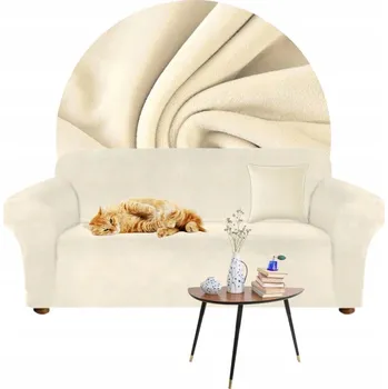 Napínací potah Potah na pohovku (kanape) Domidekor béžový