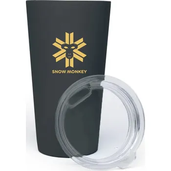 Termohrnek Termohrnek Snow Monkey Enjoyer 473 ml Barva: černá