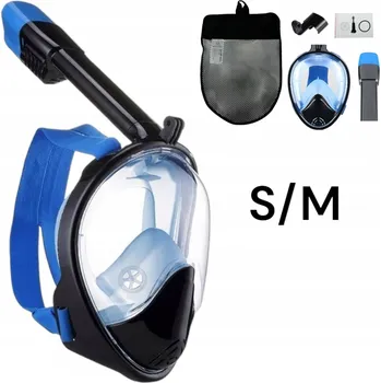 Potápěčské vybavení Potápěčské Brýle CELOOBličEJOVÁ pro Potápění a Šnorchlování na Celý Obličej Do Vody S/M