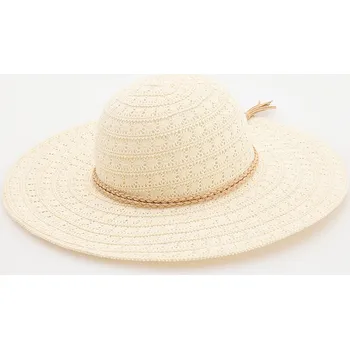 Čepice Reserved - Klobouk s pleteným páskem - tělová - 708CO-02X - 708CO-02X-S