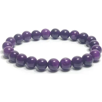 Náramek Elastický náramek z přírodního kamene Sugilit 16-17 cm fialový